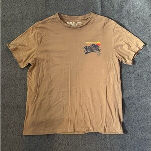 Free Planet Tan Graphic Tee for Men